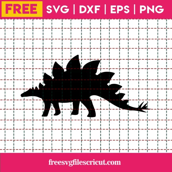 Dinosaur Svg Free, Dinosaur Cut File, Dinosaur Silhouette, Instant Download