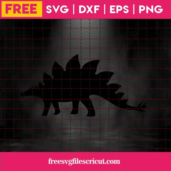 Dinosaur Svg Free, Dinosaur Cut File, Dinosaur Silhouette, Instant Download Invert