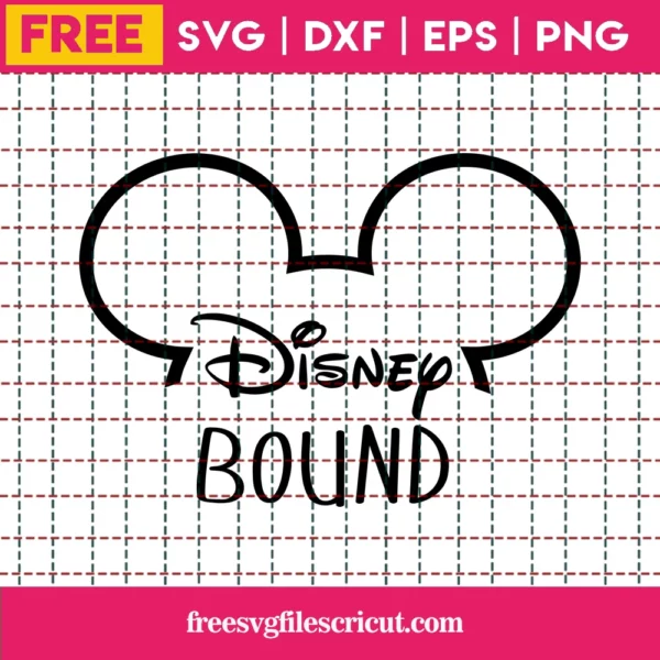 Disney Bound Svg Free, Instant Download, Silhouette, Mickey Ears Svg, Free Svg Cutting Files