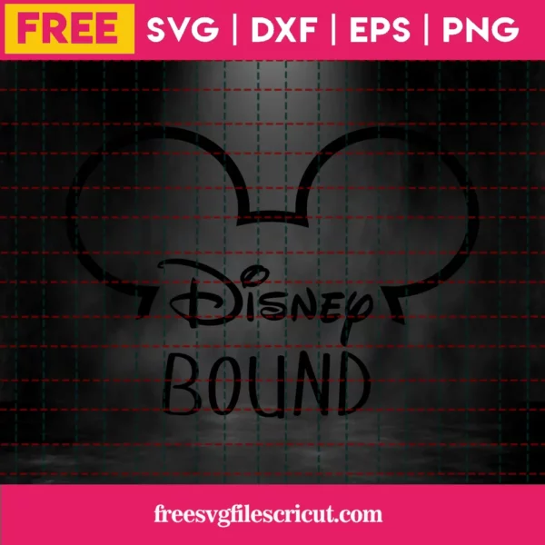 Disney Bound Svg Free, Instant Download, Silhouette, Mickey Ears Svg, Free Svg Cutting Files Invert