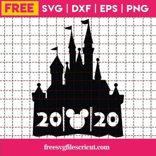 Disney Castle Svg Free, Mickey Head Svg, Disney Svg, 2020 Svg, Instant Download