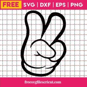 Disney Svg Free, Mickey Hand Svg, Mickey Svg, Instant Download, Free Vector Files