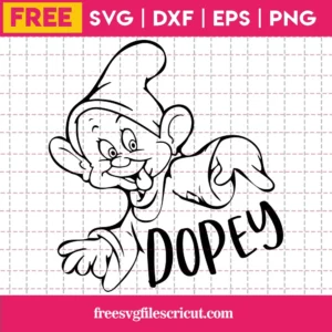 Dopey Svg Free, Dwarf Svg, Disney Svg, Instant Download, Disneyland Svg