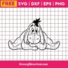 Eeyore Donkey Svg Free, Disney Svg, Winnie The Pooh Svg, Instant Download