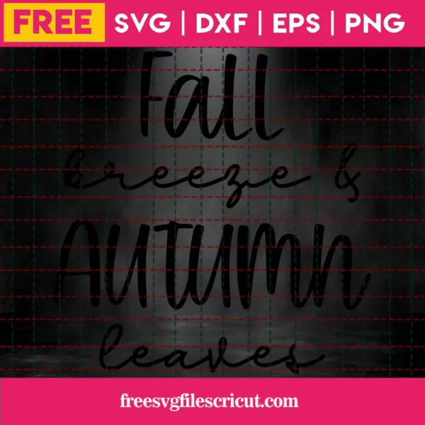 Fall Breeze & Autumn Leaves – Free Svg Invert