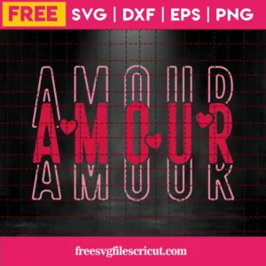 Free Amour Svg Invert