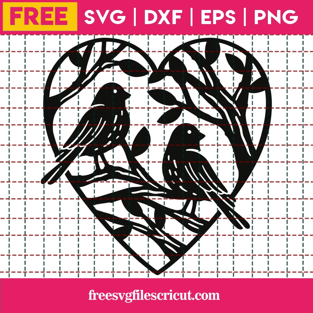 Free Birds In A Heart Svg - free svg files for cricut