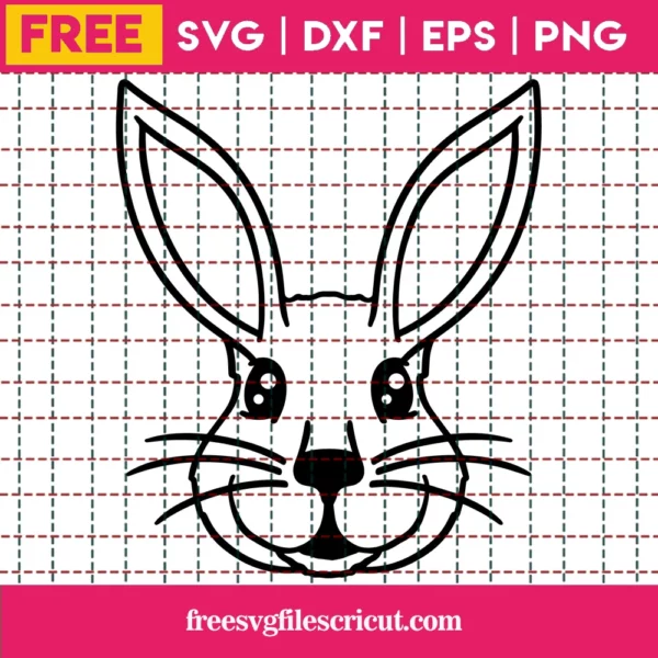 Free Bunny Face Svg