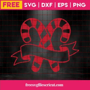 Free Candy Canes Svg Invert