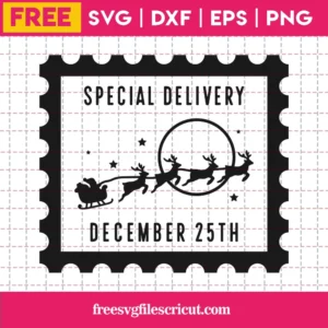 Free Christmas Stamp Svg
