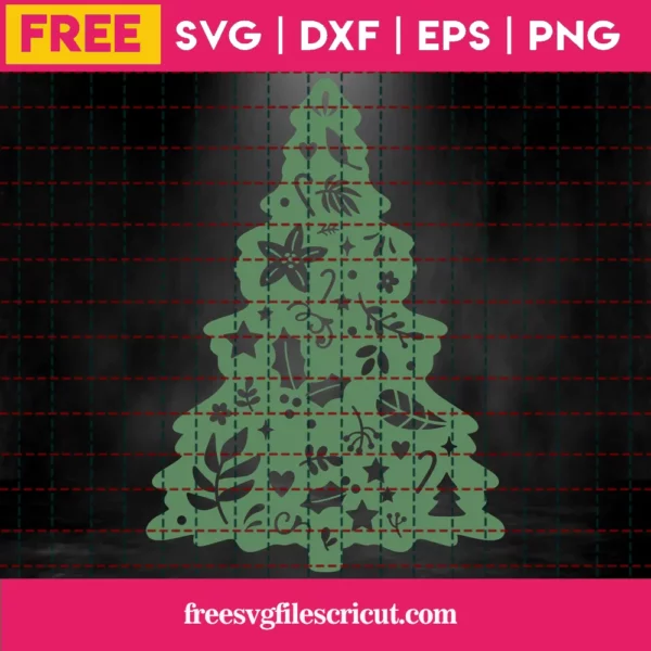Free Christmas Tree Svg Invert