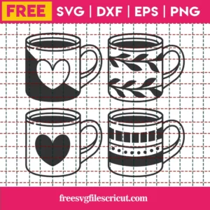Free Coffee Mugs Svg