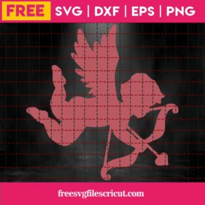 Free Cupid Silhouette Svg Invert