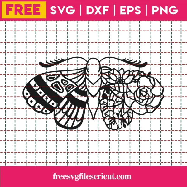 Free Floral Butterfly Svg