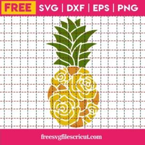 Free Floral Pineapple Svg