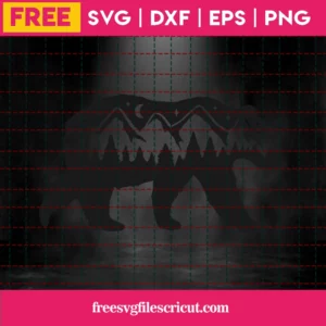 Free Forest Bear Svg Invert