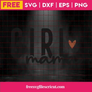 Free Girl Mama Svg Invert