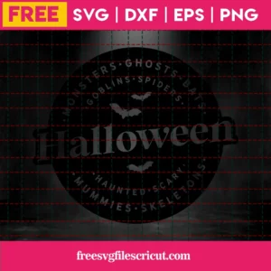 Free Halloween Svg Invert