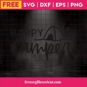 Free Happy Camper Svg Invert