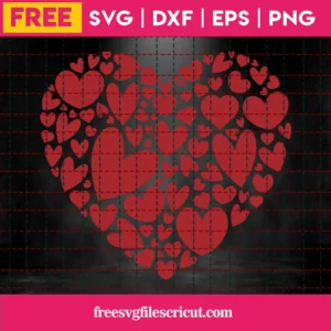 Free Hearts In A Heart Svg Invert