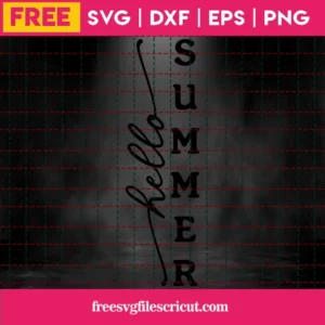 Free Hello Summer Svg Invert