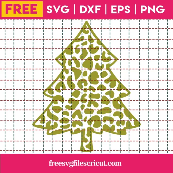 Free Leopard Christmas Tree Svg