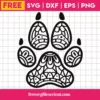 Free Mandala Dog Print Svg