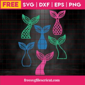 Free Mermaid Tails Svg Invert