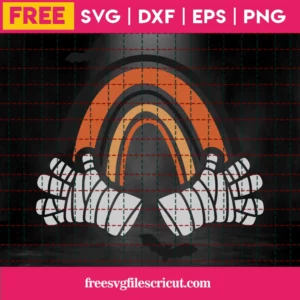 Free Mummy Hands Rainbow Svg Invert