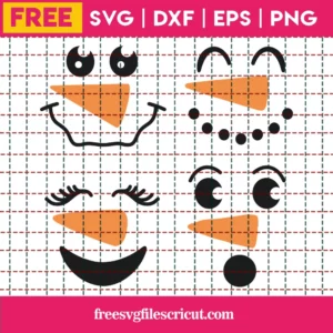 Free Snowman Faces Svg