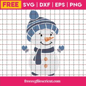 Free Snowman Svg Invert