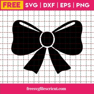 Free Svg Cutting Files, Bow Svg, Bow Vector, Instant Download, Silhouette Cameo