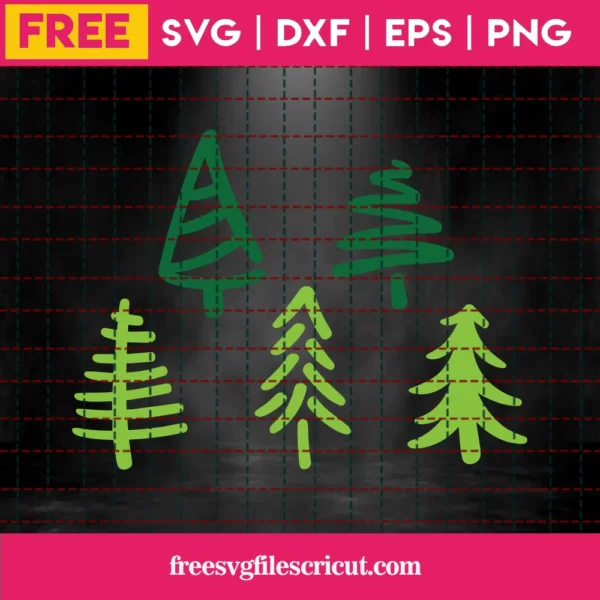 Free Trees Svg Invert