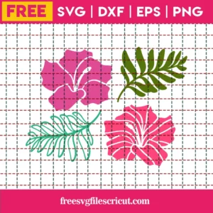 Free Tropical Flowers Svg