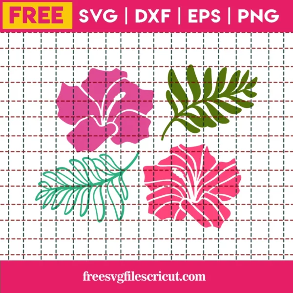 Free Tropical Flowers Svg