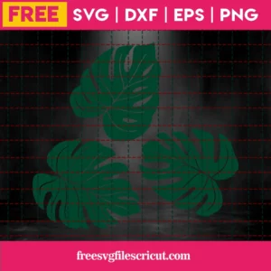 Free Tropical Leaves Svg Invert
