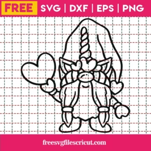 Free Unicorn Gnome Svg