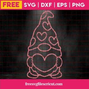 Free Valentine Gnome Svg