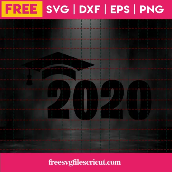 Graduation 2020 Svg Free, Graduation Hat Svg, Graduate Svg, Instant Download Invert