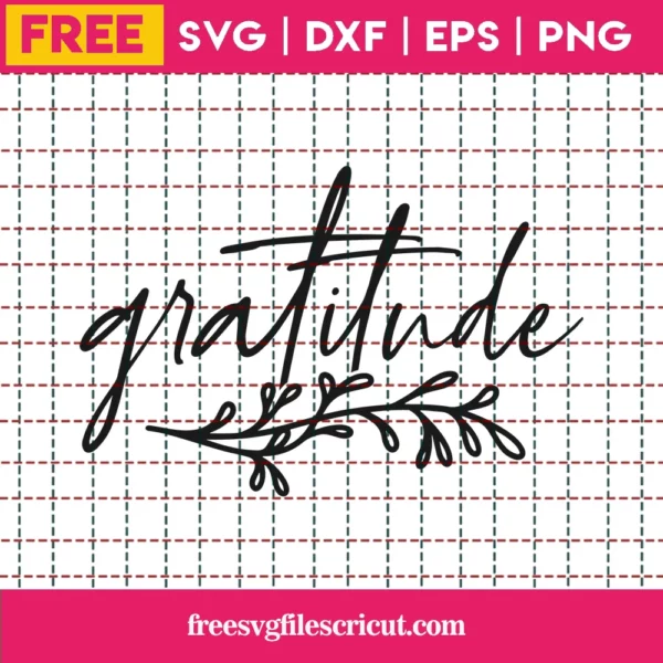 Gratitude – Free Svg
