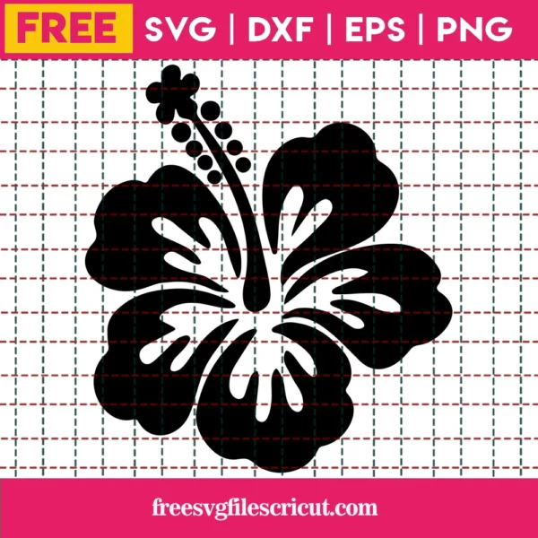 Hibiscus Svg Free, Hawaiian Flower Svg, Hibiscus Flower Svg, Instant Download