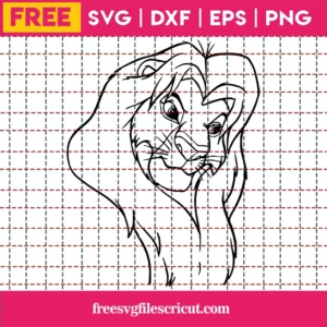 Mufasa Svg Free, Disney Svg, Lion King Svg, Instant Download, Cartoon Svg