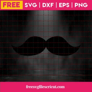 Mustache Svg Free, Mustache Clipart, Moustach Svg, Instant Download, Silhouette Cameo Invert
