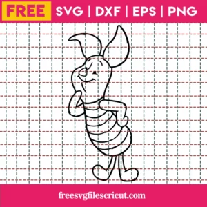 Piglet Svg Free, Disney Svg, Winnie The Pooh Svg, Instant Download, Pig Svg