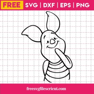 Piglet Svg Free, Winnie The Pooh Svg, Disney Svg, Instant Download, Animal Svg