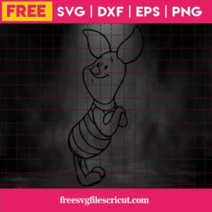 Piglet Svg Free, Winnie The Pooh Svg, Disney Svg, Instant Download, Pig Svg Invert
