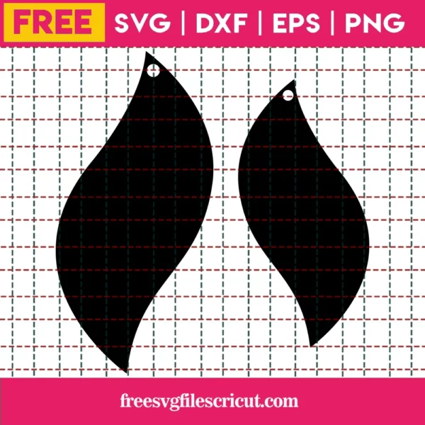 Tear Drop Earrings Svg Free, Earrings Svg, Tear Drop Svg, Silhouette Cameo