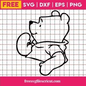 Winnie The Pooh Svg Free, Disney Svg, Cartoon Svg, Instant Download, Silhouette Cameo