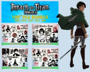 100 Attack On Titan Svg Bundle, Anime Manga Svg 0