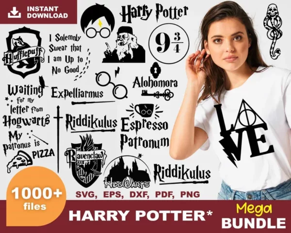 1000+ Harry Potter Bundle Svg, Harry Potter Svg 0